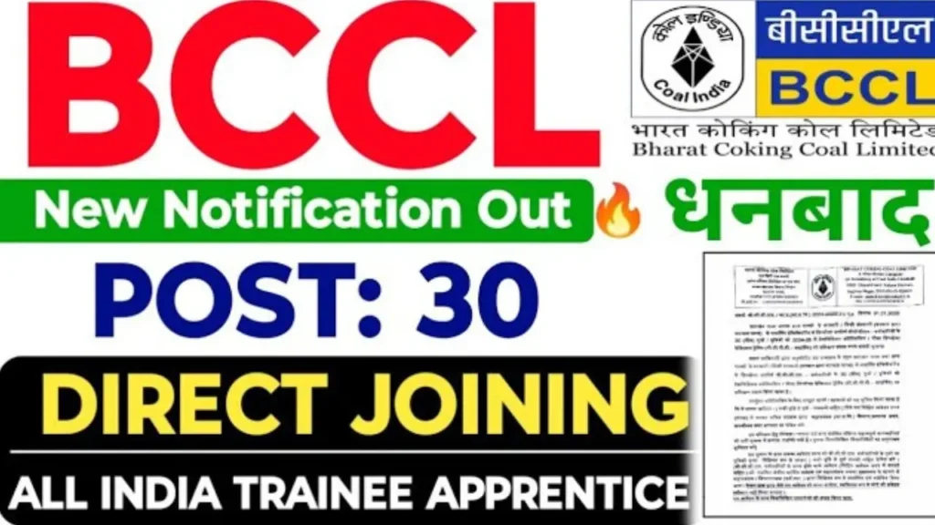 BCCL Dhanbad New Notification 2025