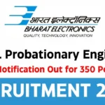 BEL Probationary Engineer Recruitment 2025