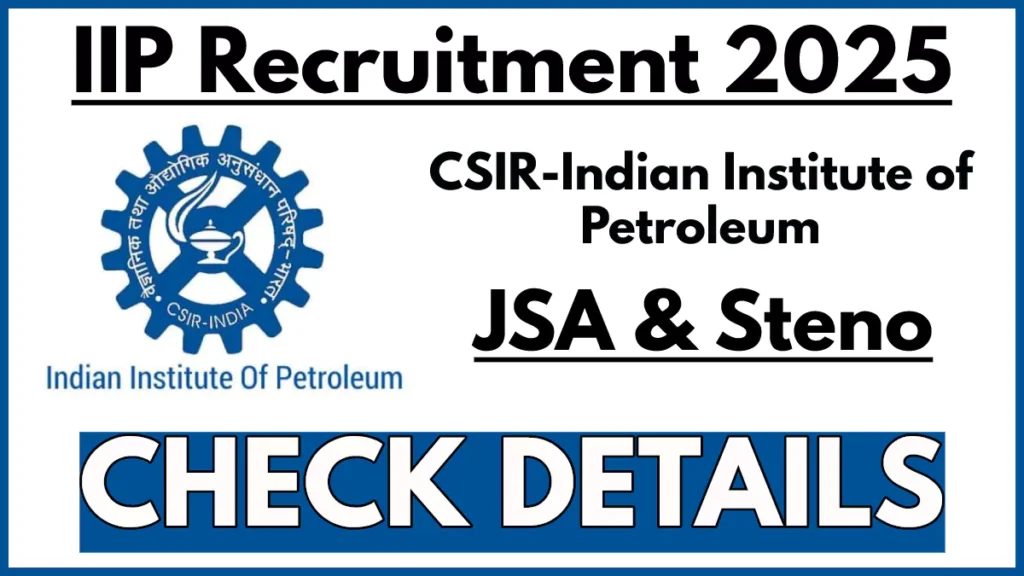 CSIR IIP Recruitment 2025